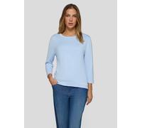 Rundhalspullover RABE, Damen, Gr. 42, pastellblau, Strick, Obermaterial: 75% Viskose, 25% Polyamid, unifarben, regular fit normal, Rundhals, gerader Abschluss, Pullover Rundhalspullover (10834916-42)