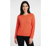 Rundhalspullover RABE, Damen, Gr. 44, orange (koralle), Strick, Obermaterial: 60% Baumwolle, 40% Polyacryl, unifarben, regular fit normal, Rundhals, gerader Abschluss, Pullover Rundhalspullover (77752