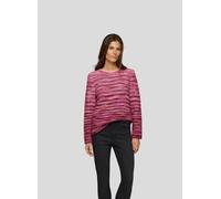 Rundhalspullover RABE, Damen, Gr. 46, rosa (malve), Strick, Obermaterial: 57% Polyacryl, 43% Baumwolle, Intarsienmuster, regular fit taillenbedeckt, Rundhals, Pullover Rundhalspullover, mit intarsien