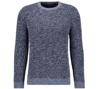Rundhalspullover RAGMAN, Herren, Gr. 56, blau (blau, melange, 171), Strick, 100% Baumwolle, Rundhals, Pullover Rundhalspullover (99251724-XXL) blau, melange, 171