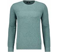 Rundhalspullover RAGMAN, Herren, Gr. 48, grün (grün, 382), 70% Baumwolle 30% Leinen, casual, ohne Ausschnitt, Langarm, Pullover (58493068-S) grün, 382