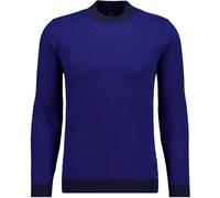 Rundhalspullover RAGMAN, Herren, Gr. 50, blau (marineblau), Strick, 90% Wolle 10% Baumwolle, ohne Ausschnitt, Pullover Rundhalspullover (84103332-M) marineblau