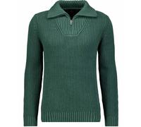 RAGMAN Regular Fit Troyer dunkelgrün, Strukturiert