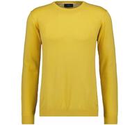 Rundhalspullover RAGMAN, Herren, Gr. 50, gelb (zitrone, 532), Strick, 95% Baumwolle 5% Kaschmir, Rundhals, Pullover Rundhalspullover (60845133-M) zitrone, 532