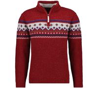 Rundhalspullover RAGMAN, Herren, Gr. 50, rot (rostrot, 063), Strick, 80% Wolle 20% Nylon, ohne Ausschnitt, Pullover Rundhalspullover (96823732-M) rostrot, 063