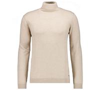 Rundhalspullover RAGMAN, Herren, Gr. 52, beige (beige, melange, 820), Strick, 95% Baumwolle 5% Kaschmir, hoch geschlossener Ausschnitt, Pullover Rundhalspullover (76013019-L) beige, melange, 820