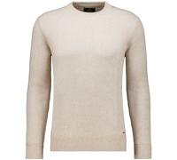 Rundhalspullover RAGMAN, Herren, Gr. 52, beige, melange, 820, 95% Baumwolle 5% Kaschmir, ohne Ausschnitt, Pullover Rundhalspullover (73131817-L) beige, melange, 820