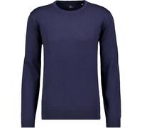 Rundhalspullover RAGMAN, Herren, Gr. 52, blau (marineblau), Strick, 100% Wolle, ohne Ausschnitt, Pullover Rundhalspullover (85379418-L) marineblau