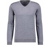 Rundhalspullover RAGMAN, Herren, Gr. 52, grau (anthrazit), Strick, 100% Wolle, Pullover Rundhalspullover (14941539-L) anthrazit
