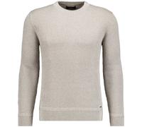 Rundhalspullover RAGMAN, Herren, Gr. 52, grau (taupe, 850), 95% Baumwolle 5% Kaschmir, ohne Ausschnitt, Pullover Rundhalspullover (62167867-L) taupe, 850