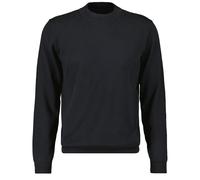 Rundhalspullover RAGMAN, Herren, Gr. 52, schwarz, Strick, 95% Baumwolle 5% Kaschmir, hoch geschlossener Ausschnitt, Pullover Rundhalspullover (81560914-L) schwarz