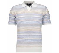 RAGMAN Regular Fit Poloshirt Kurzarm blau gestreift