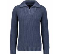 RAGMAN Herren Strickpullover mit Troyer-Kragen Marine-070, XL