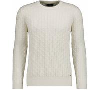 Rundhalspullover RAGMAN, Herren, Gr. 54, ecru, 95% Baumwolle 5% Cashmere, Rundhals, Pullover Rundhalspullover (84871120-XL) ecru