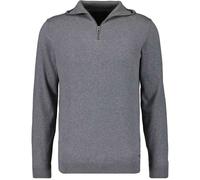 Rundhalspullover RAGMAN, Herren, Gr. 54, grau (mittelgrau), 95% Baumwolle 5% Kaschmir, hoch geschlossener Ausschnitt, Pullover Rundhalspullover (37793759-XL) mittelgrau