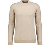 Rundhalspullover RAGMAN, Herren, Gr. 56, beige, melange, 820, Strick, 95% Baumwolle 5% Kaschmir, hoch geschlossener Ausschnitt, Pullover Rundhalspullover (64461262-XXL) beige, melange, 820