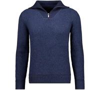 Rundhalspullover RAGMAN, Herren, Gr. 56, blau (dunkelblau, 711), Strick, 95% Baumwolle 5% Kaschmir, ohne Ausschnitt, Pullover Rundhalspullover (67284729-XXL) dunkelblau, 711