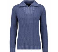 Rundhalspullover RAGMAN, Herren, Gr. 56, blau, melange, 782, Strick, 100% Baumwolle, Pullover Rundhalspullover (69957365-XXL) blau, melange, 782