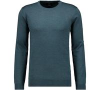 Rundhalspullover RAGMAN, Herren, Gr. 56, grau (dunkelgrün, 035), Strick, 100% Wolle, ohne Ausschnitt, Pullover Rundhalspullover (89437736-XXL) dunkelgrün, 035
