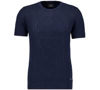 Ragman T-Shirt Regular Fit Rundhals, strukturiert, marine, XXL