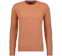 RAGMAN Regular Fit Strickpullover Rundhalsorange, Einfarbig