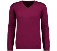 RAGMAN Regular Fit Strickpullover V-Ausschnittweinrot, Einfarbig