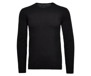 Rundhalspullover RAGMAN, Herren, Gr. 56, schwarz, Strick, 95% Baumwolle, 5% Kaschmir, Rundhals, Pullover Rundhalspullover (57923238-XXL) schwarz