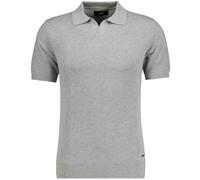 RAGMAN Regular Fit Strickpolo steingrau, Einfarbig