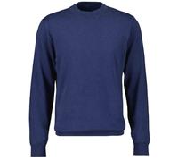 Rundhalspullover RAGMAN, Herren, Gr. 60, blau (marineblau), 95% Baumwolle 5% Kaschmir, hoch geschlossener Ausschnitt, Pullover Rundhalspullover (68750235-4XL) marineblau