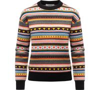 Rundhalspullover RAGWEAR "Nordeena", Damen, Gr. M (38), bunt, 50% Viskose, 28% Polyester, 22% Nylon, gerade hüftlang, Rundhals, eng Rippstrickbündchen, Pullover Rundhalspullover, gemusterter Damen Str