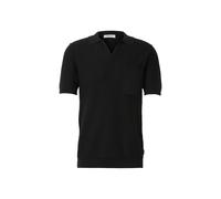 Rundhalspullover REPLAY "Replay UK5150 knitwear polo", Herren, Gr. M, schwarz, 100% Baumwolle, unifarben, normal, amerikanischer Ausschnitt, Pullover Rundhalspullover (98760905-M) schwarz