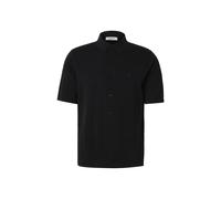 Rundhalspullover REPLAY "Replay UK5158 knitwear polo", Herren, Gr. M, schwarz, 100% Baumwolle, unifarben, normal, amerikanischer Ausschnitt, Pullover Rundhalspullover (52870952-M) schwarz
