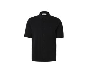 Rundhalspullover REPLAY "Replay UK5158 knitwear polo", Herren, Gr. M, schwarz, 100% Baumwolle, unifarben, normal, amerikanischer Ausschnitt, Pullover Rundhalspullover (52870952-M) schwarz