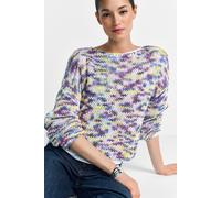 Rundhalspullover RICHROYAL, Damen, Gr. M, original, Strick, Obermaterial: 55% Modal, 45% Baumwolle, gerade, U-Boot-Ausschnitt, Pullover Rundhalspullover, gerader Schnitt, U-Boot-Ausschnitt, mehrfarbig