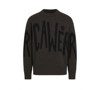 Rundhalspullover ROCAWEAR "Rocawear Rocawear Knit Pullover", Herren, Gr. XXL, braun (schwarz), 100% Baumwolle, mehrfarbig, oversize, Rundhals, Pullover Rundhalspullover (75183034-XXL) schwarz