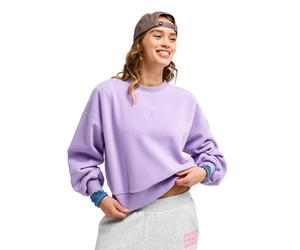 Rundhalspullover ROXY "Chill Story", Damen, Gr. L, viola, Obermaterial: 65% Polyester, 35% Baumwolle., Pullover Rundhalspullover (52206204-L) viola