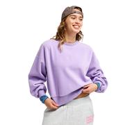 Rundhalspullover ROXY "Chill Story", Damen, Gr. S, viola, Obermaterial: 65% Polyester, 35% Baumwolle., Pullover Rundhalspullover (52206204-S) viola