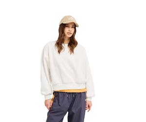 Rundhalspullover ROXY "Chill Story", Damen, Gr. XL, coconut milk, Obermaterial: 65% Microfaser, 35% Walkfrottier;, Pullover Rundhalspullover (20061537-XL) coconut milk