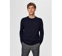 Selected Strickpullover SLHBERG Crew Neck Noos – 100% Baumwolle, Regular Fit – Herren L Navy Blazer