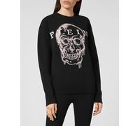 Rundhalspullover Skull L