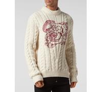 Rundhalspullover Skull S