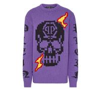 Rundhalspullover Skull S