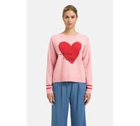 Rundhalspullover SMITH & SOUL, Damen, Gr. M, sugar, Feinstrick, Material: 96% Viskose, 4% Elasthan, bedruckt, regular fit kurz, Rundhals, Raglanärmel Rippbündchen, Pullover Rundhalspullover, aus Feins