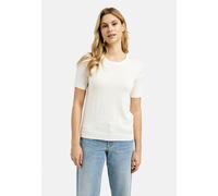 Rundhalspullover SMITH & SOUL, Damen, Gr. M, weiß, Feinstrick, Material: 80% Viskose, 20% Polyamid, unifarben, slim fit normal, Rundhals, eingesetzt Rippbündchen, Pullover Rundhalspullover, aus Feinst