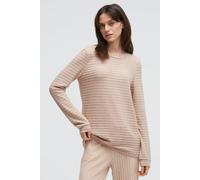 Rundhalspullover SOCCX, Damen, Gr. XS, sand melange, Strick, Material: 53% Viskose, 43% Polyester, 4% Elasthan, unifarben, regular fit normal, Rundhals, eingesetzt Bündchen, Pullover Rundhalspullover