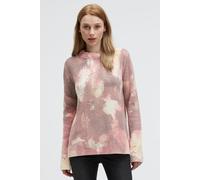 Rundhalspullover SOCCX, Damen, Gr. XXL, lovely rot, Strick, Material: 60% Baumwolle, 40% Polyacryl, Glitzermuster, bedruckt, regular fit normal, Rundhals, eingesetzt gerader Abschluss, Pullover Rundha