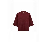 Rundhalspullover SOYACONCEPT "Soya Concept Sweater SC-ORLEAN", Damen, Gr. M, rot (94495 madder braun melange), Obermaterial: 74% Polyacryl, 24% Polyester - PES, 2% Elasthan, Pullover Rundhalspullover 