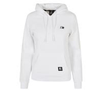 Rundhalspullover STARTER BLACK LABEL "Starter Black Label Damen Ladies Starter Essential Hoody", Herren, Gr. M, weiß, 65% Baumwolle, 35% Polyester, unifarben, normal, ohne Ausschnitt, Pullover Rundhal