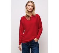 Street One Damen 3015504 Basic Dolman Pullover, Racing red, 34