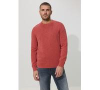 Rundhalspullover STREET ONE MEN, Herren, Gr. XXL (46), dull coral, Web, 100% Baumwolle, unifarben, normal normal, Rundhals, Rippbündchen, Pullover Rundhalspullover, aus reiner Baumwolle (62873245-XXL)